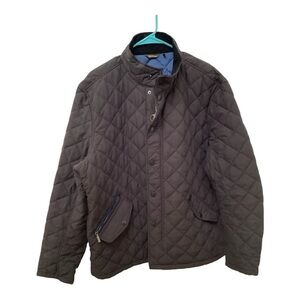 Barbour Shoveler Quilted Jacket Navy Blue Mens​​​